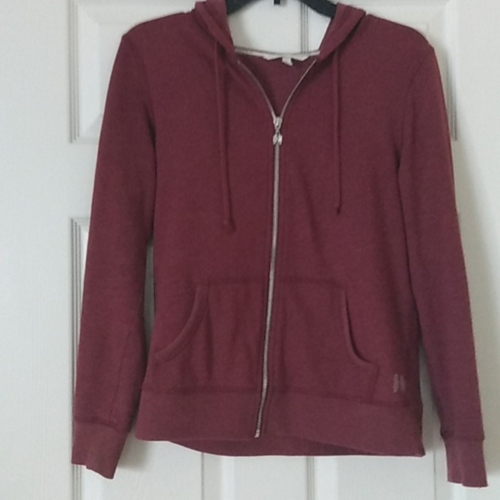 VS |Maroon Hoodie|Silver Sparkle Angel Wings| Size XS - Picture 4 of 4